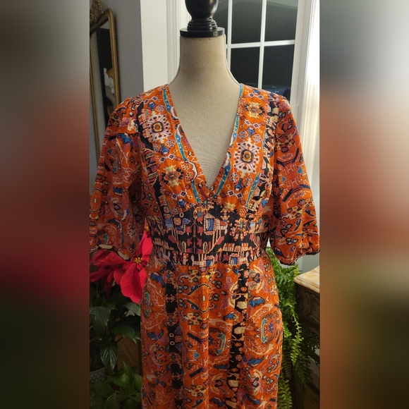 Anthropologie Maxi Dress Size 12 - Picture 3 of 10